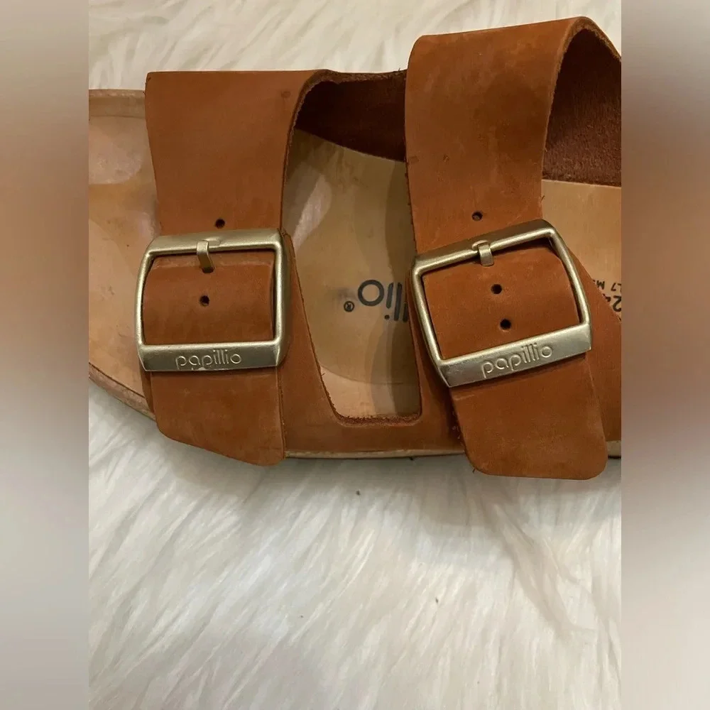 BIRKENSTOCK Gabriela Tan Pecan suede Sandal Women’s Size 7 - Picture 4 of 8